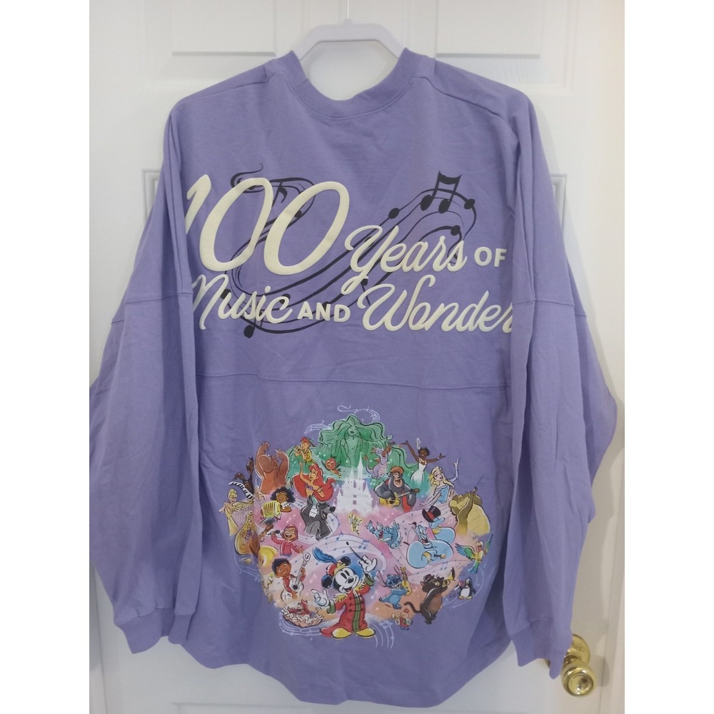 Disney Parks Disneyland 100th Anniversary Purple Spirit Jersey Size Xlarge